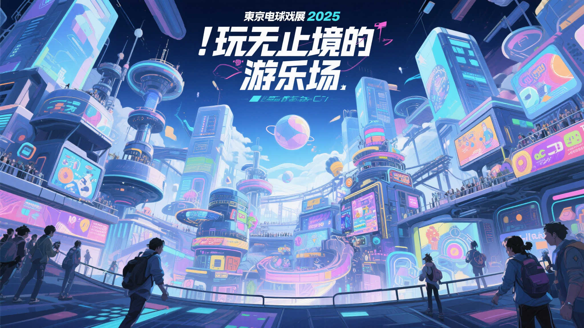 “无限欢乐的游戏天堂!东京电玩展2025主视觉图震撼发布” 想象一下,一个充满未来科技与无限创意的世